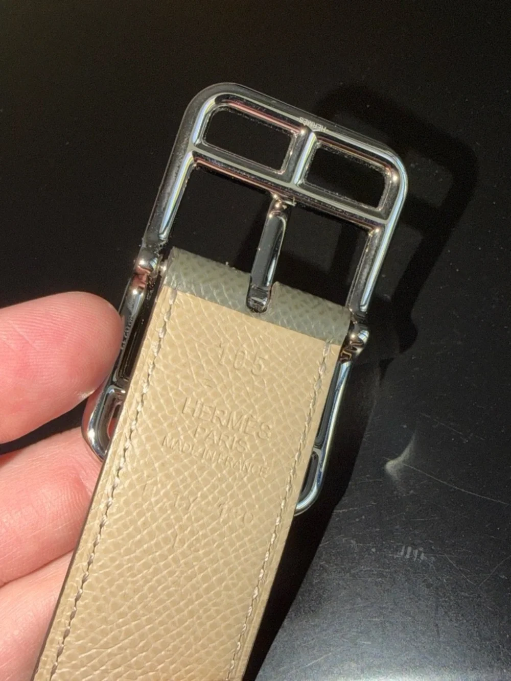 Hermes reversible leather